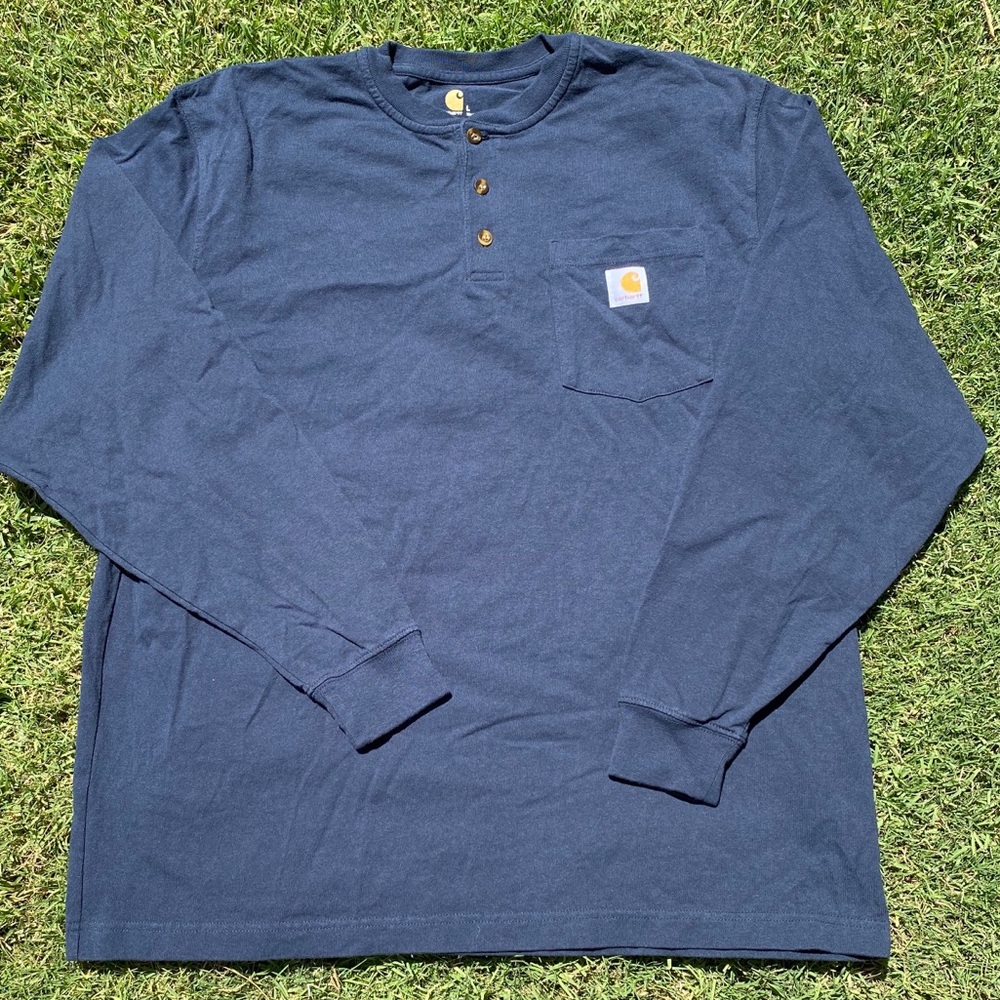 Carhartt Navy Blue Long Sleeve